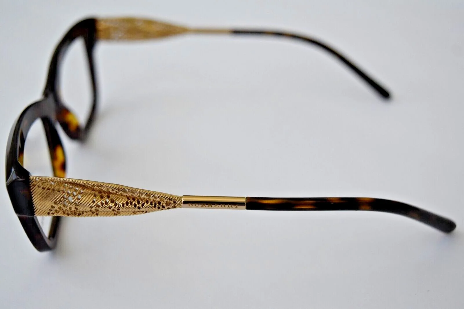 Burberry Authentic Small Filigree Havana Gold B2211 3002 51-19-140 Eyeglasses 3
