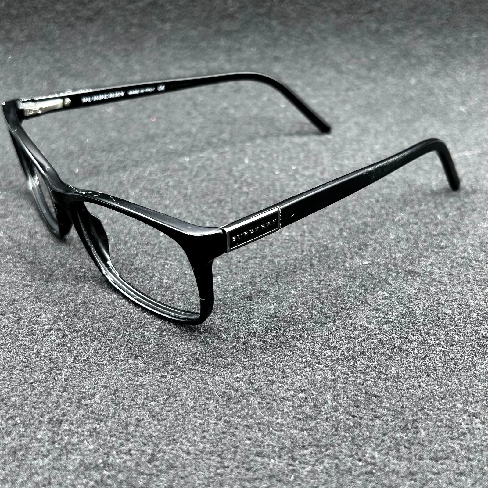 Burberry B 2020 3001 Eyeglasses **FRAME ONLY** Black 54-17-140 Italy - Used