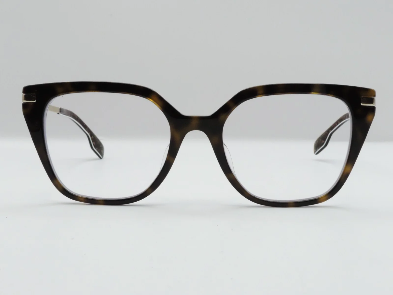 BURBERRY B 2130-F SQUARE ACETATE EYEGLASS FRAMES 3827 HAVANA 52-19-140 ASIAN FIT