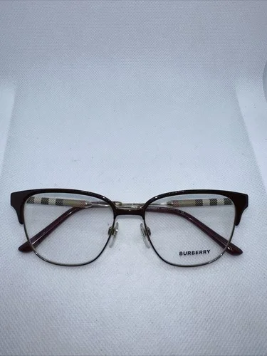 Burberry B1313-Q 1238 53/16 140 Burgundy Women Eyeglass Frames V69