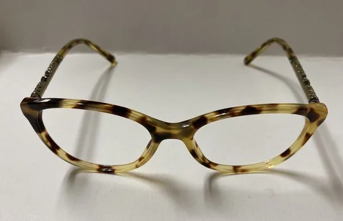 BURBERRY B2245 3278 52mm Blonde Tortoise Eyeglasses Frames Italy 3