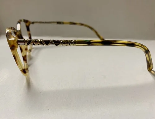 BURBERRY B2245 3278 52mm Blonde Tortoise Eyeglasses Frames Italy 4