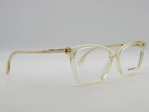 Burberry B2348 Salley 3852 Yellow Cat Eye Full Rim Eyeglass Frames 53-15-140