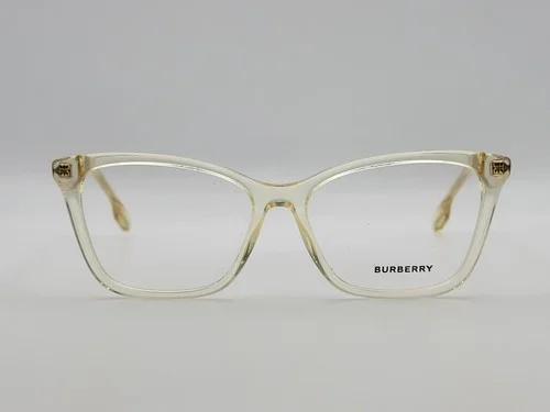 Burberry B2348 Salley 3852 Yellow Cat Eye Full Rim Eyeglass Frames 53-15-140 2