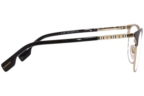 Burberry BE 1313Q 1237 Black Light Gold Metal Square Eyeglasses 53mm 3