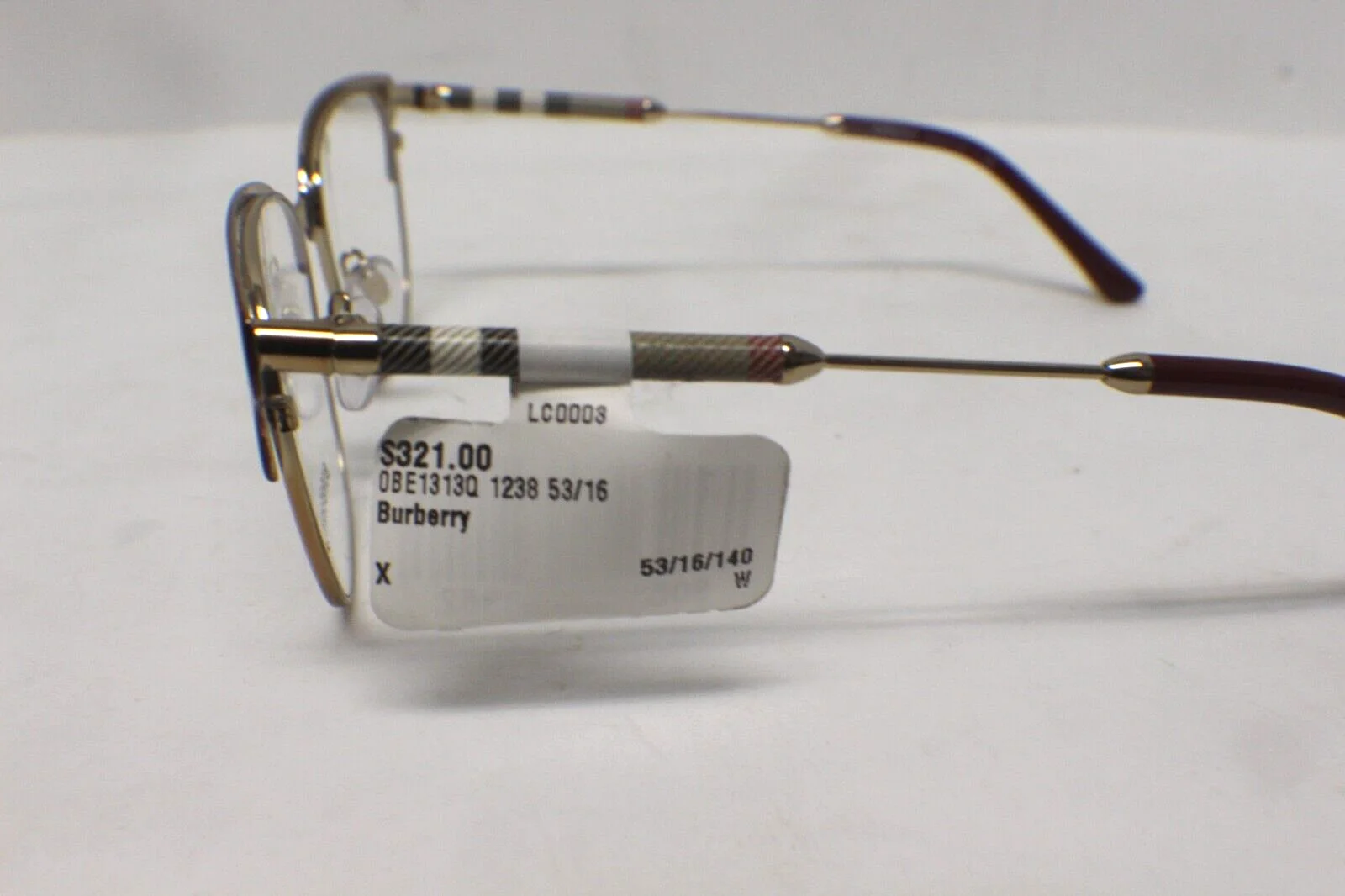 Burberry BE1313Q 1238 Bordeaux Phantos 53 mm Women Square Eyeglasses 3