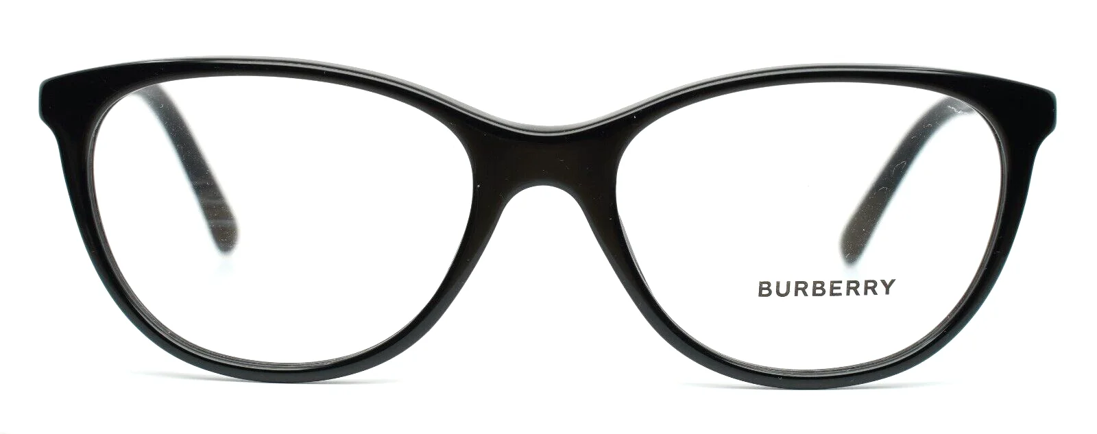 BURBERRY BE2205 3001 Black Womens Cat Eye Full Rim Eyeglasses 52-17-145 B:39 2