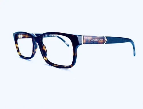 Burberry Brown Amber Tortoise Rectangular Eyeglasses Italy B2108 3002 52 16 140 2