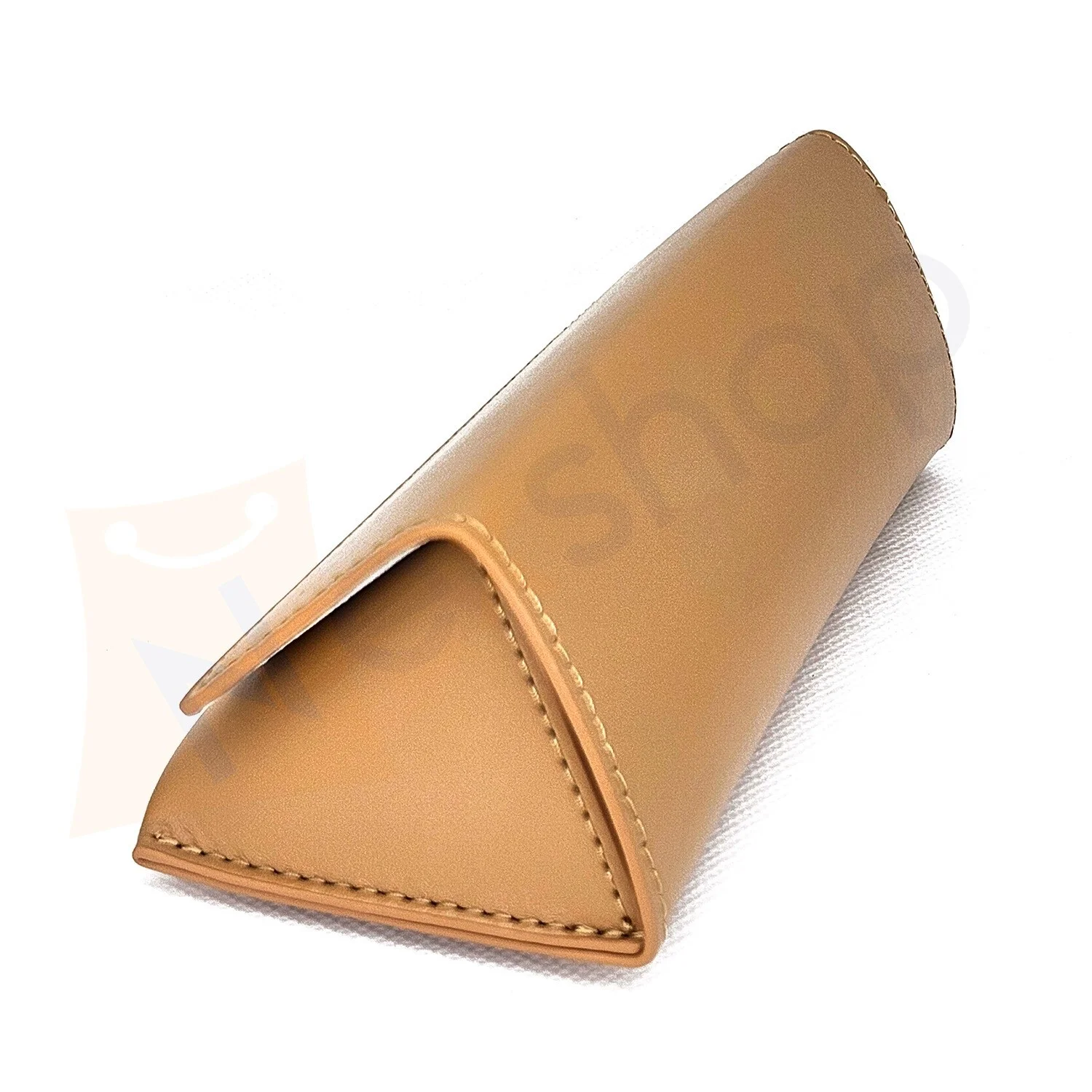 Burberry Camel Brown Soft Leather Eyeglasses Sunglass Case SEE ALL PICS 3