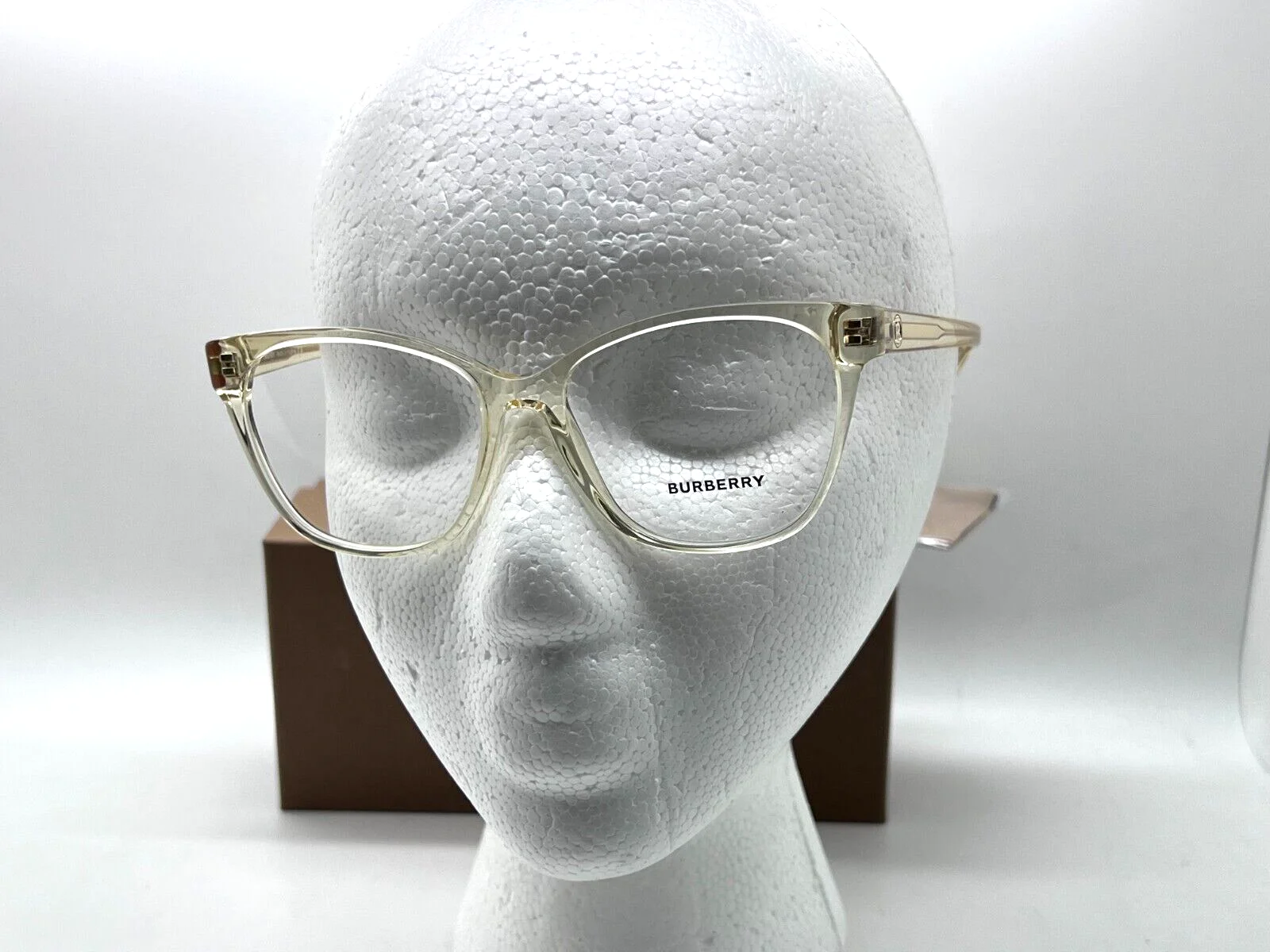 Burberry Eyeglasses B 2345 3852 TRANSPARENT YELLOW FRAME 52-15-140MM NIB ITALY 4