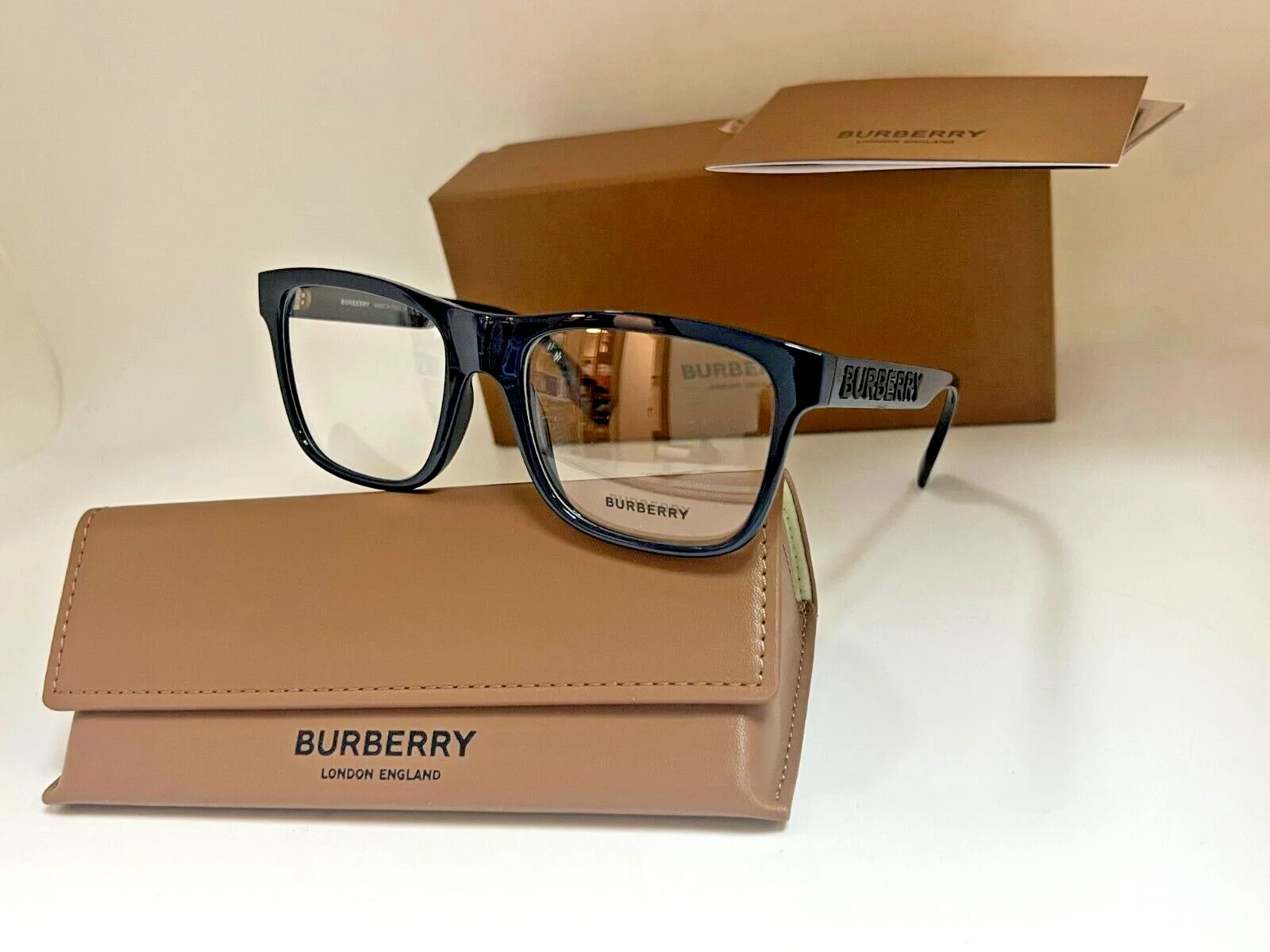 Burberry Eyeglasses B 2353 3961 NAVY BLUE FRAME 55-18-145MM NIB ITALY