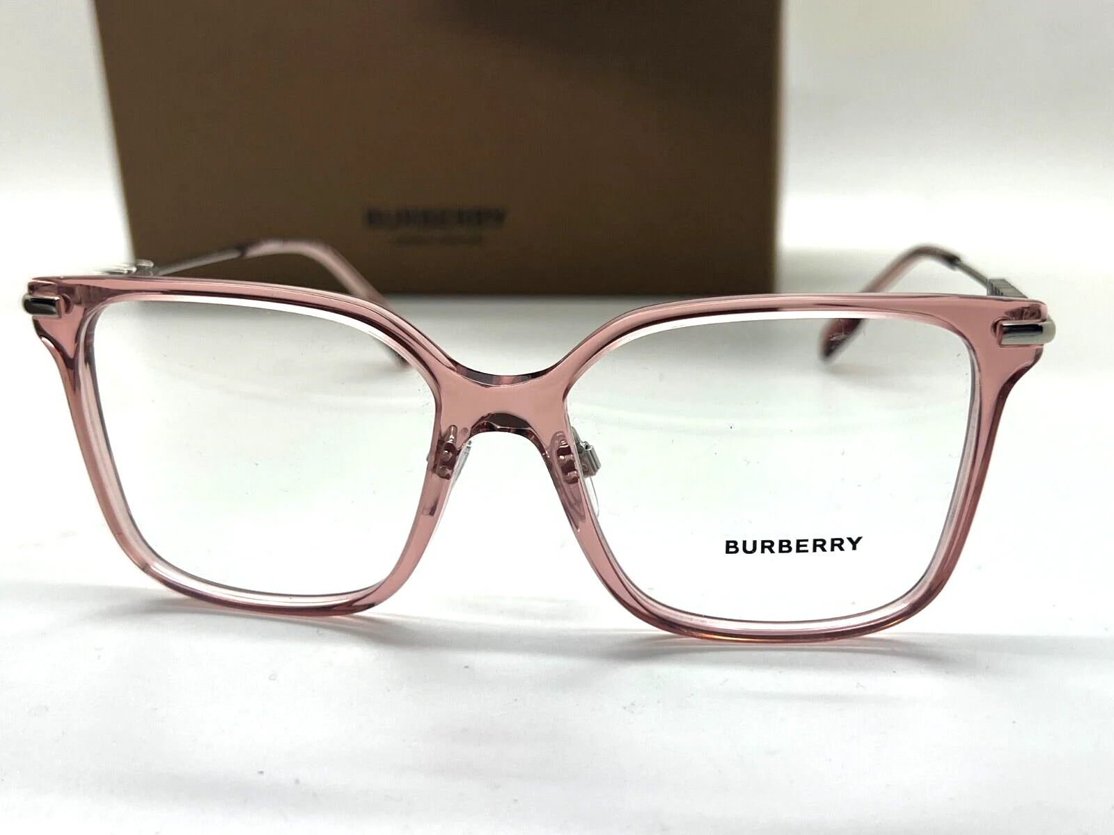 Burberry Eyeglasses B 2376 4069 TRANSPARENT ROSE FRAME 54-16-140MM NIB ITALY 2