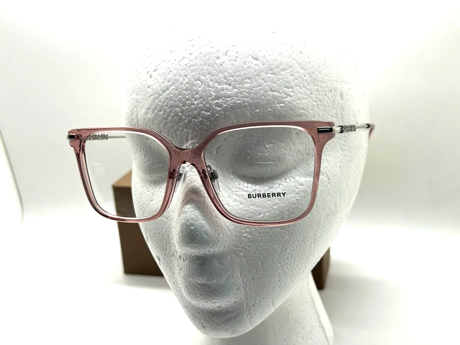 Burberry Eyeglasses B 2376 4069 TRANSPARENT ROSE FRAME 54-16-140MM NIB ITALY 4
