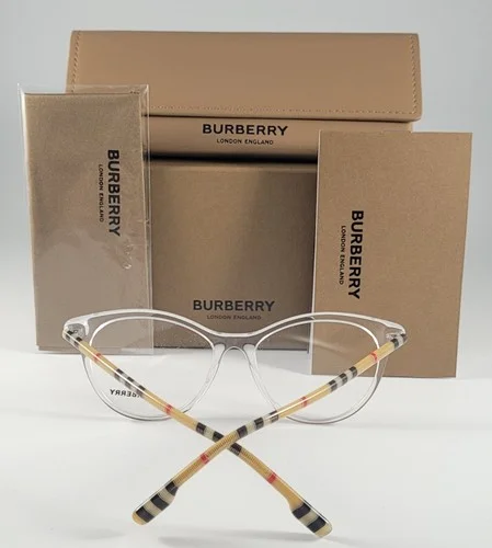 Burberry Eyeglasses B2325 NEW Color 3889 Clear Size 51 Cat Eye Authentic 3