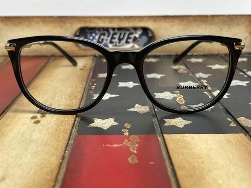 Burberry Eyeglasses BE2255QF 3001 Black 51mm Frame Option To Add RX 2