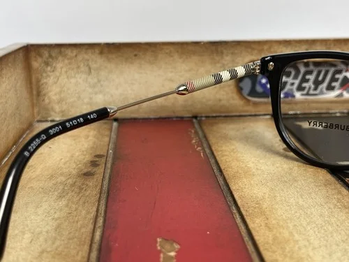 Burberry Eyeglasses BE2255QF 3001 Black 51mm Frame Option To Add RX 4