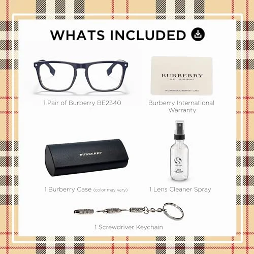 Burberry Eyeglasses BE2340F 3799 56mm Blue / Demo Lens 3