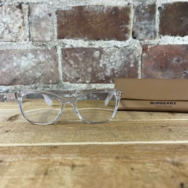 Burberry Mildred Transparent B 2323 3896 Eyeglasses Frames 54-17-140 Width 2
