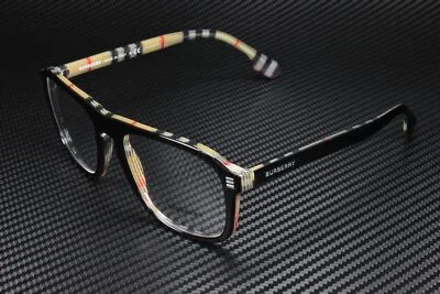 BURBERRY Neville BE2350 3838 Black Vint Check Demo Lens 54 mm Men