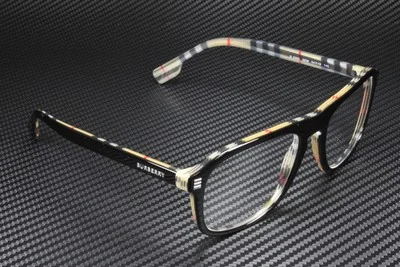 BURBERRY Neville BE2350 3838 Black Vint Check Demo Lens 54 mm Men 3
