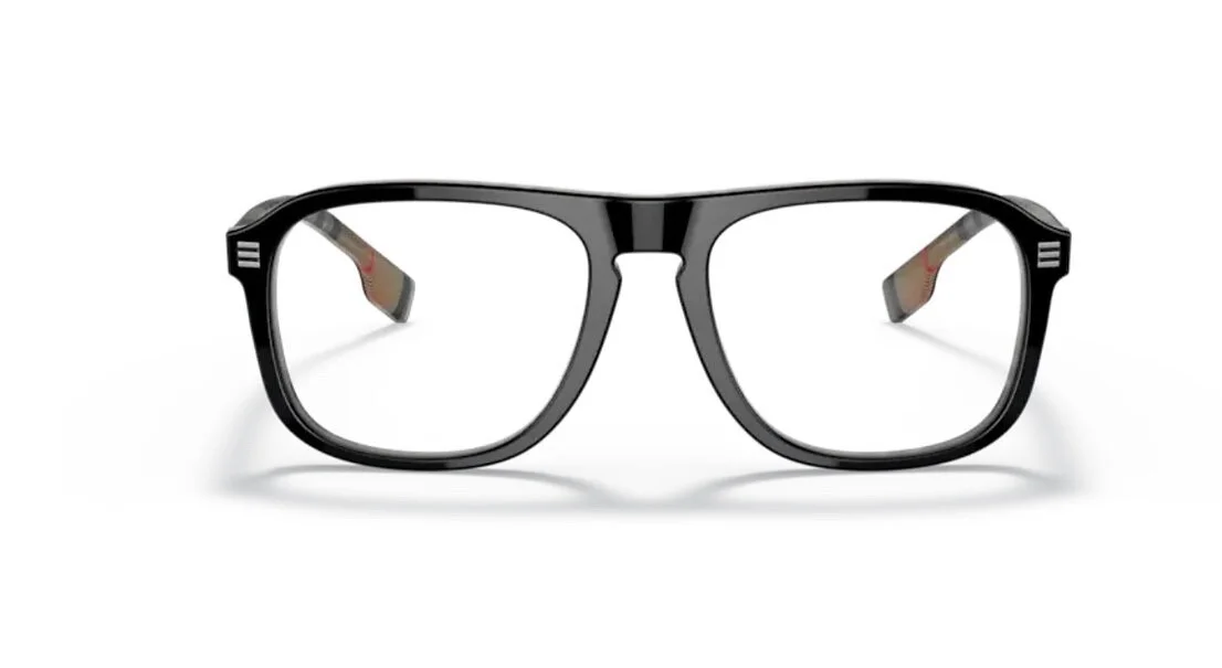 BURBERRY Neville BE2350 3838 Black Vintage Check Demo Lens 56 m Men 2