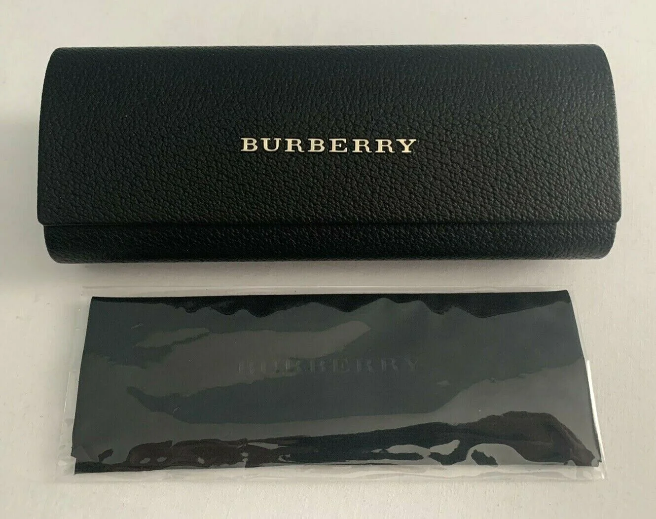 BURBERRY Optical EYEGLASSES SUNGLASSES Black Hard CASE & CLOTH Fits Most Sizes