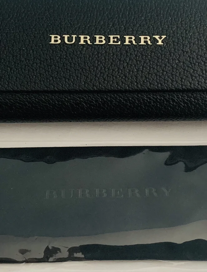 BURBERRY Optical EYEGLASSES SUNGLASSES Black Hard CASE & CLOTH Fits Most Sizes 2