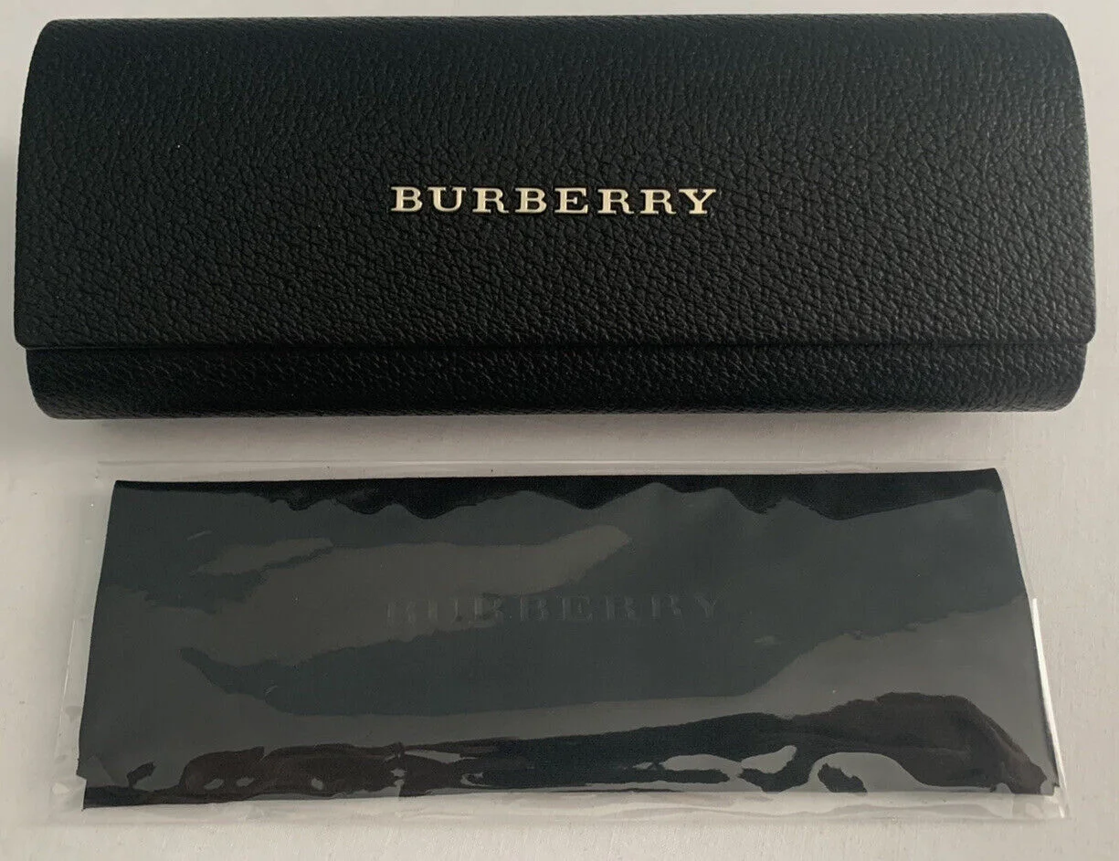 BURBERRY Optical EYEGLASSES SUNGLASSES Black Hard CASE & CLOTH Fits Most Sizes 4
