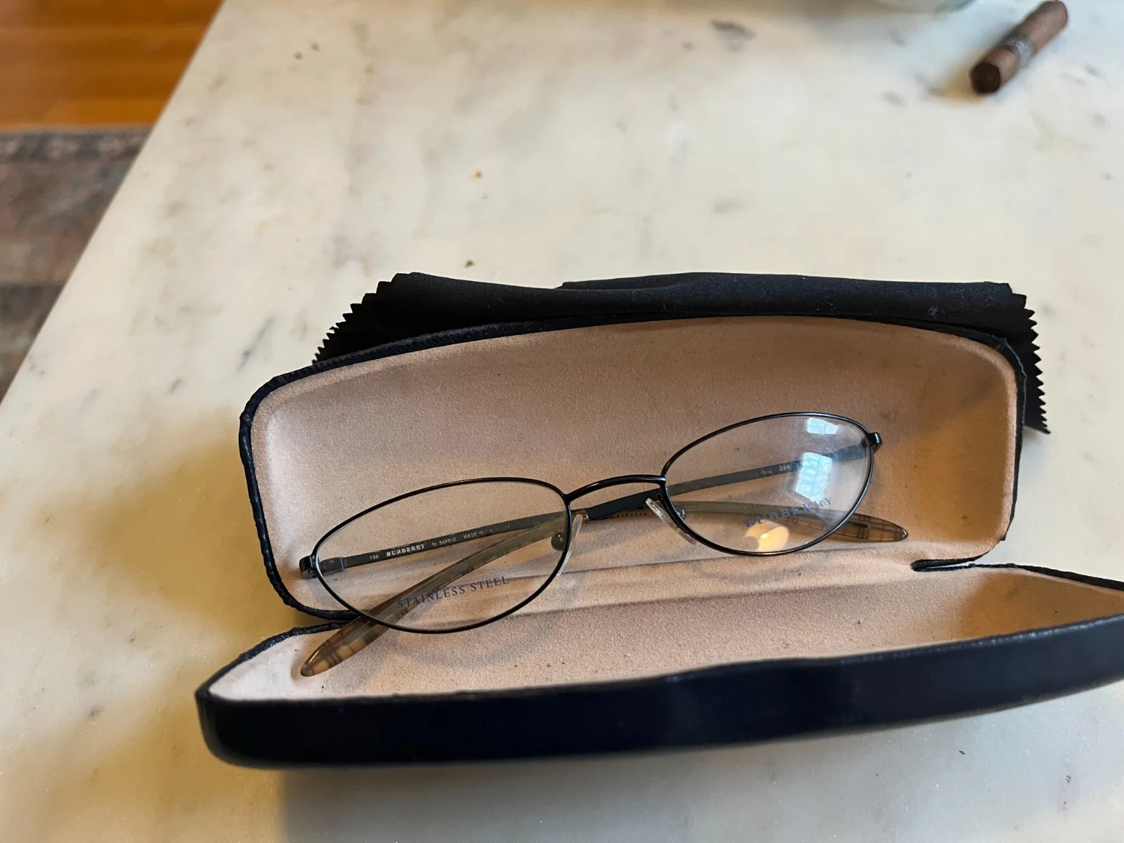 BURBERRY SAFILO 130 OVAL DESIGNER EYEGLASSES FRAMES No prescription 3