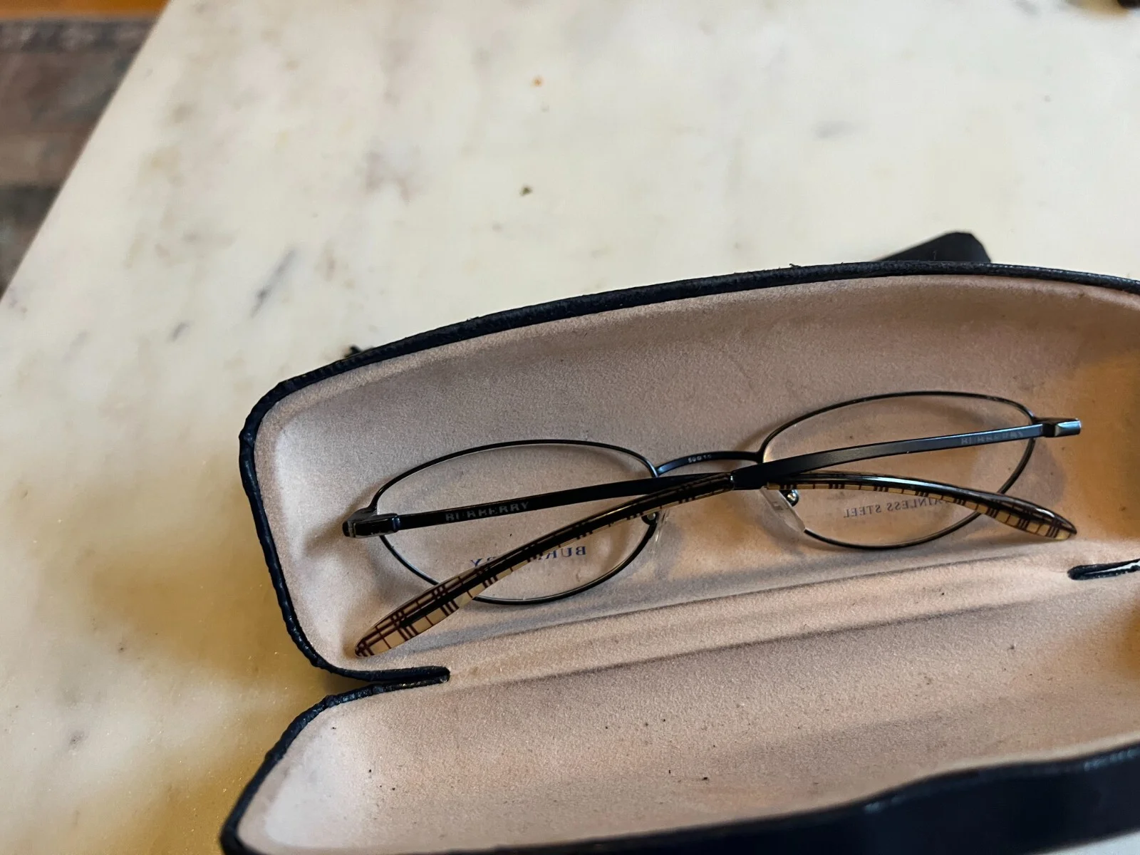 BURBERRY SAFILO 130 OVAL DESIGNER EYEGLASSES FRAMES No prescription 4
