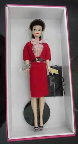Busy Gal Reproduction Barbie Doll, Red Jacket & Eyeglasses 2
