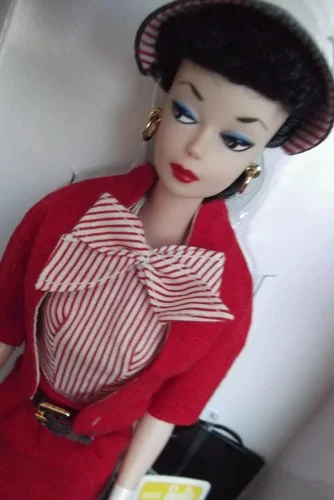 Busy Gal Reproduction Barbie Doll, Red Jacket & Eyeglasses 3