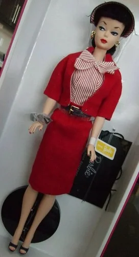 Busy Gal Reproduction Barbie Doll, Red Jacket & Eyeglasses 4