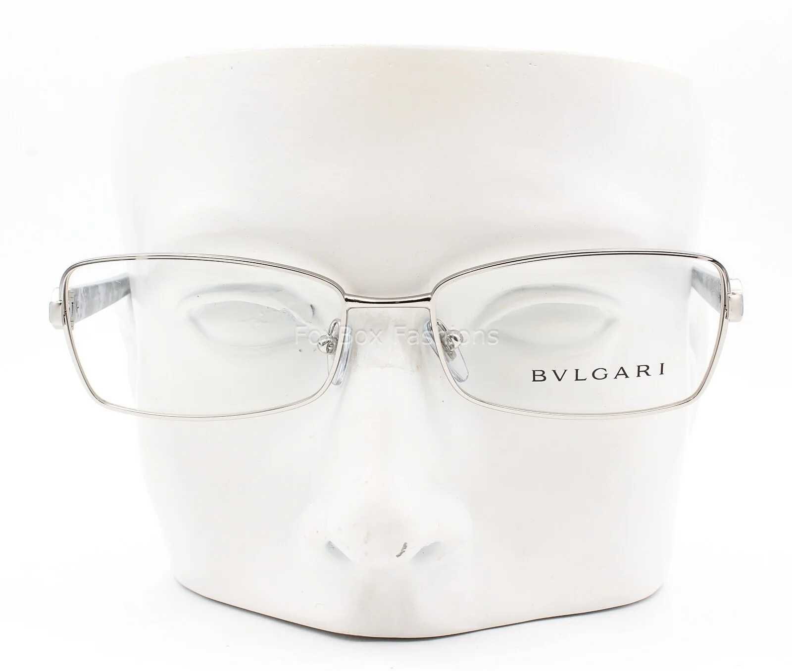 Bvlgari 2102 102 Eyeglasses Optical Frames Glasses Silver / Black 53-16-135 3