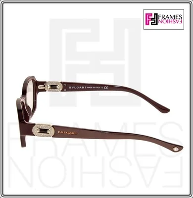 Bvlgari 4071B 5177 Eyeglasses Glasses Pearl Brown & Gold w/ Swarovski Crystals 2