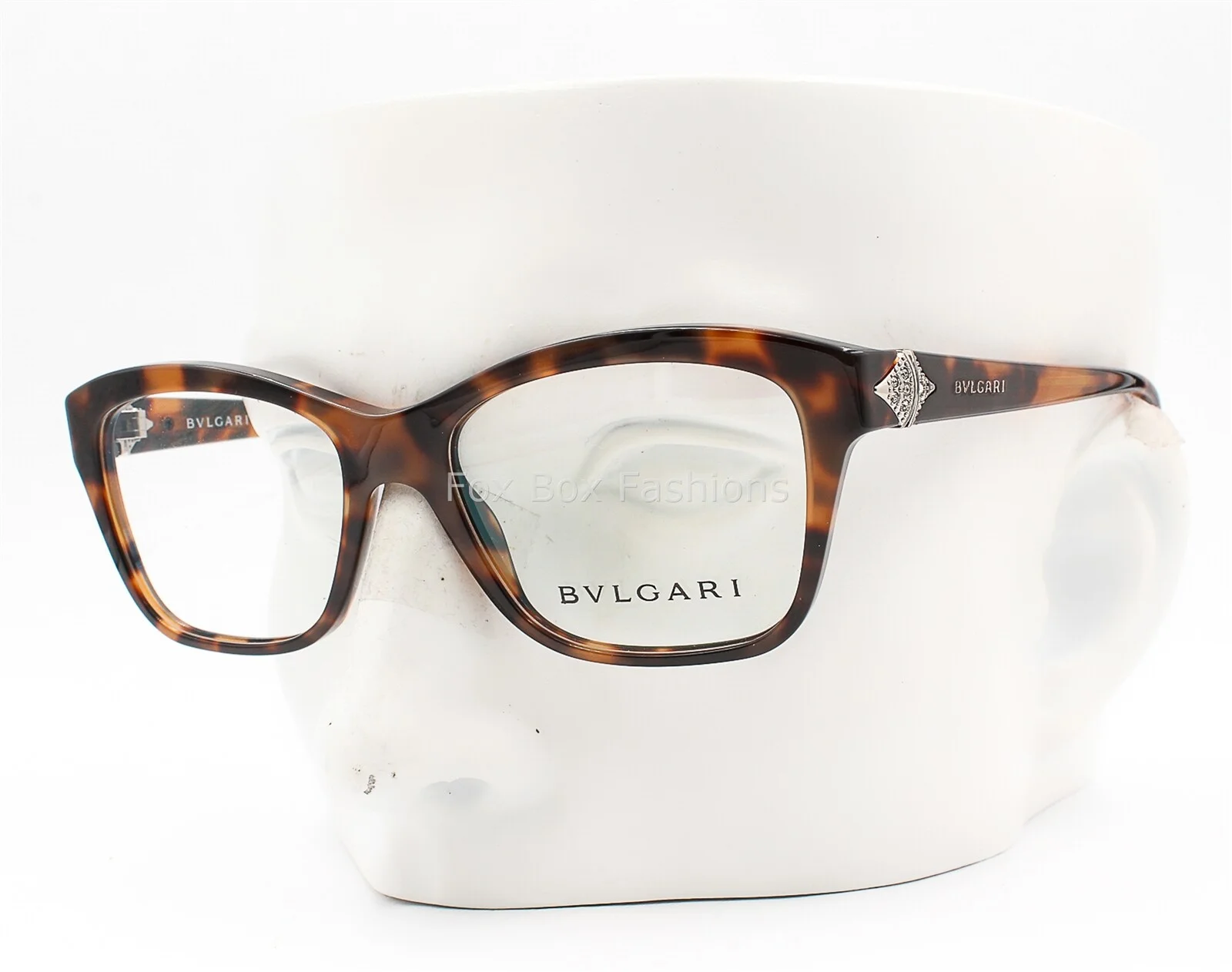 Bvlgari 4080B 5243 Eyeglasses Glasses Brown Mix w/ Swarovski Crystals 51mm 3