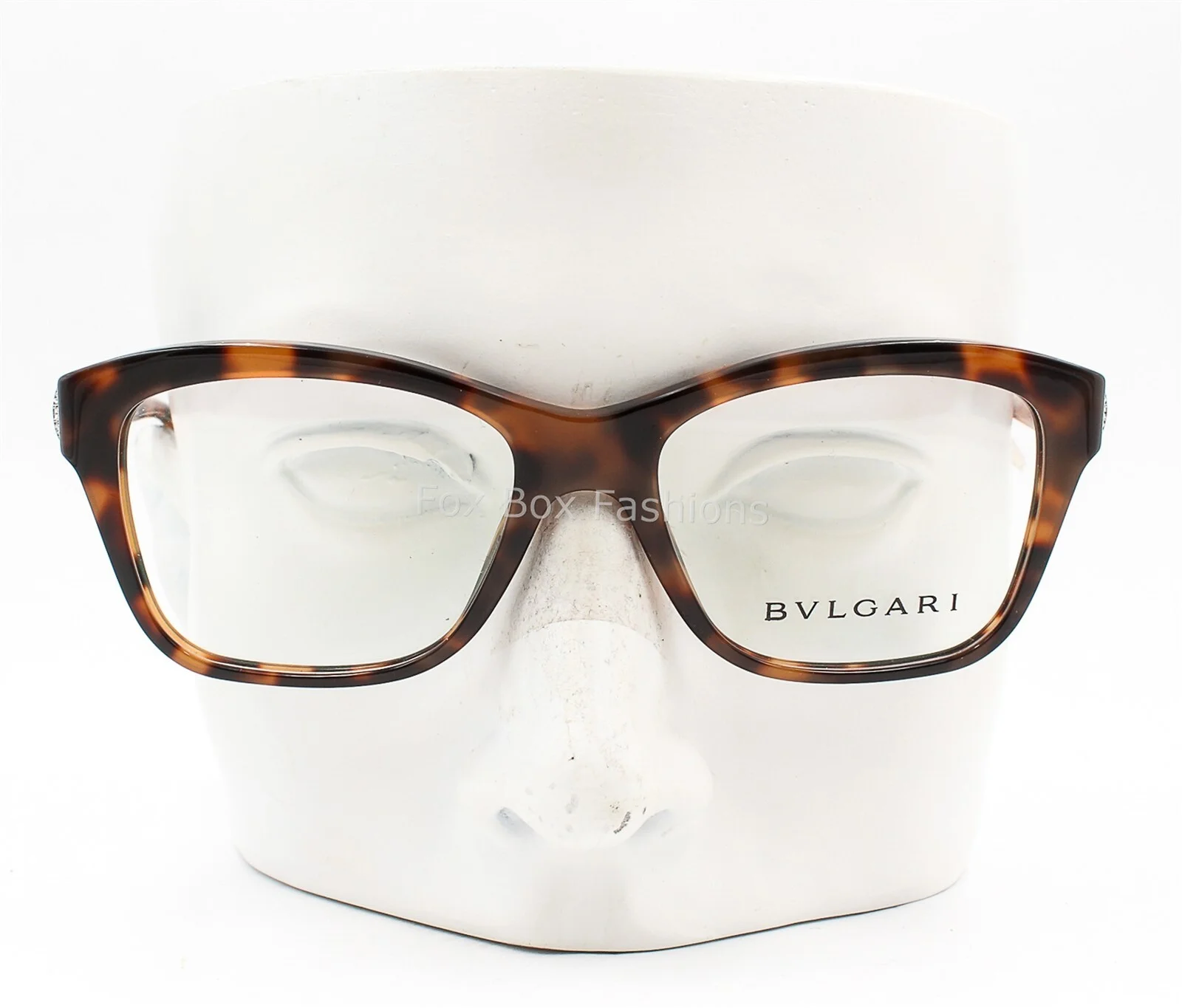 Bvlgari 4080B 5243 Eyeglasses Glasses Brown Mix w/ Swarovski Crystals 51mm 4