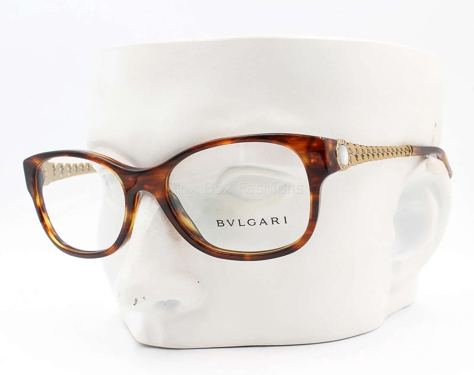 Bvlgari 4081H 816 Eyeglasses Glasses Brown Havana with Gold Temples 53-17-135