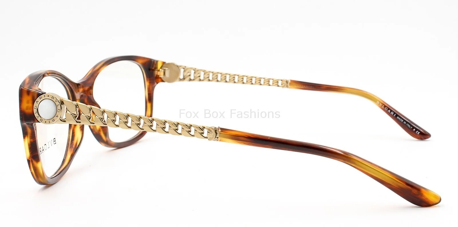 Bvlgari 4081H 816 Eyeglasses Glasses Brown Havana with Gold Temples 53-17-135 4