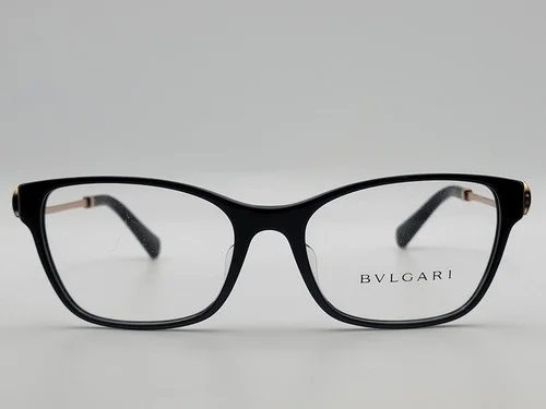 BVLGARI BV4159BF Asian Fit 501 Black Rectangle Eyeglass Frames 54-17-140 2