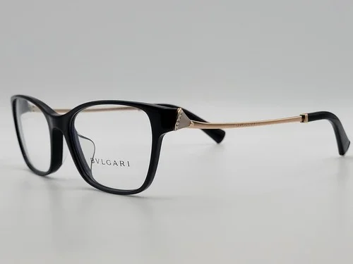 BVLGARI BV4159BF Asian Fit 501 Black Rectangle Eyeglass Frames 54-17-140 3