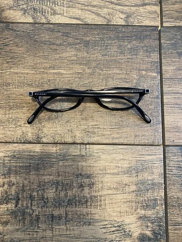 Bvlgari BV451-B 501 49 20 145 Black Jeweled Eyeglass Frames Italy G107 2
