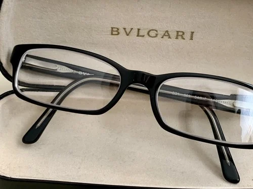 Bvlgari Classic Men Or Women Eyeglasses Frames Glasses Black