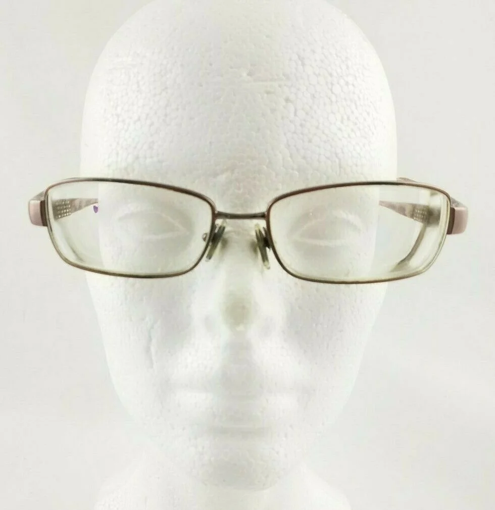 BVLGARI Eyeglasses Frame Italy 54-16-132 Eggplant Plant Swarovski Crystal 3