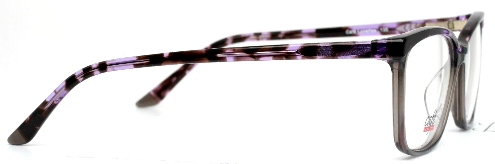CAFE LUNETTES 3244 C1 Purple Tortoise/Gray Womens Cat Eye Eyeglasses 53-15-135 4