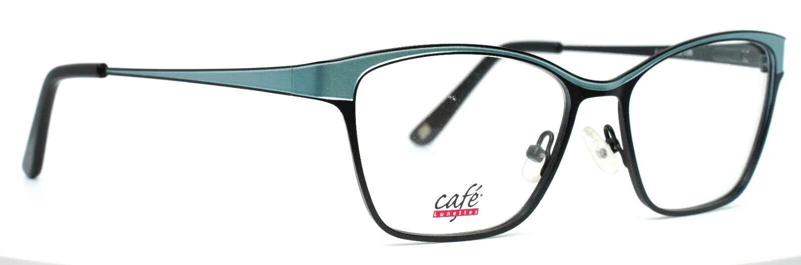 CAFE LUNETTES 3281 C1 Frost Black Womens Cat Eye Eyeglasses 53-16-135 3