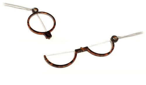 Calabria New 2945R Monocle Designer Reading Glasses with Chain Necklace Retainer 3