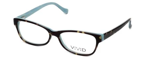 Calabria Splash Designer Reading Glasses SP59 Demi Tortoise Layer Crystal Blue