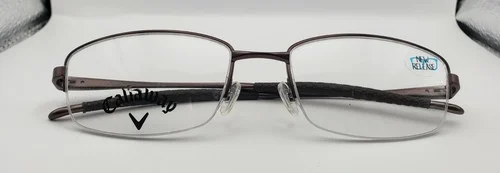 Callaway 54-18-140 lt brown eyeglass frames
