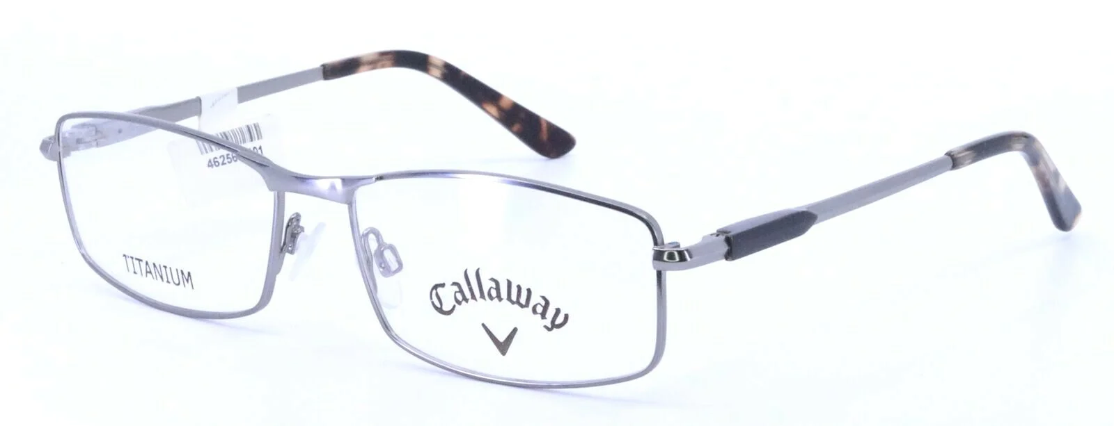 CALLAWAY C 46 20 Matte Gunmetal Rectangular Titanium Eyeglasses Frames 54-15-135